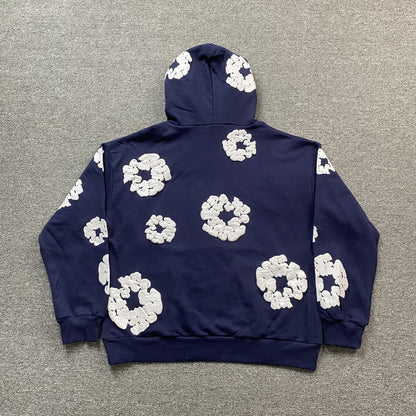 DENIM TEARS COTTON WREATH HOODIE NAVY