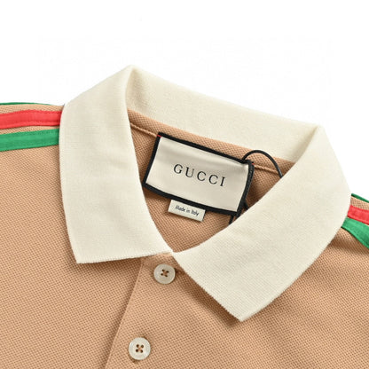 Gucci Stripe Sleeve Polo Shirt