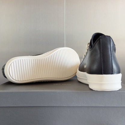 Rick Owens Black Low-Top Sneakers