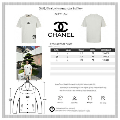 Chanel Double C Logo T-Shirt (White)