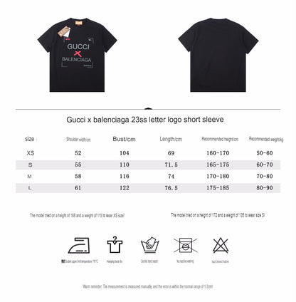 Gucci x Balenciaga Collaboration T-Shirt