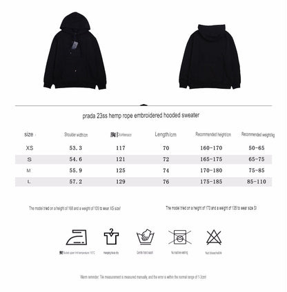 Prada Milano Black Hoodie