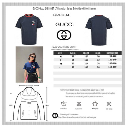 Gucci Cherry Logo Navy T-Shirt