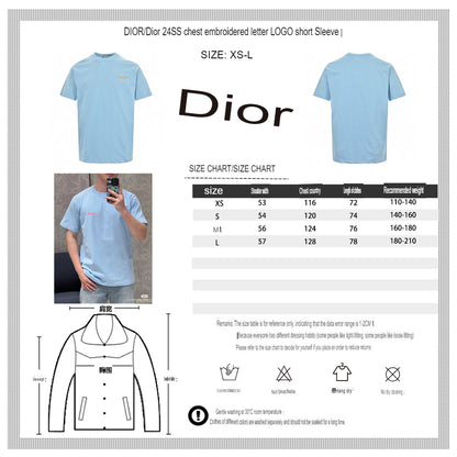 Dior Christian Dior Couture Light Blue T-Shirt