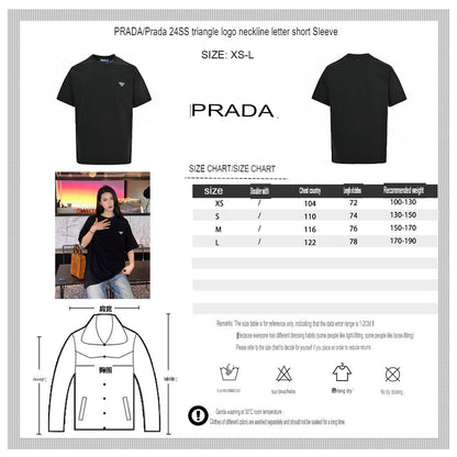 Prada Milano Logo T-Shirt (Black)