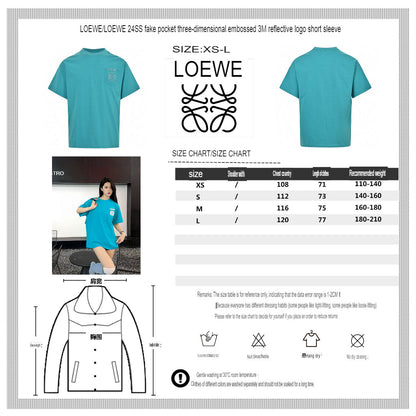 Loewe Teal Pocket Logo T-Shirt