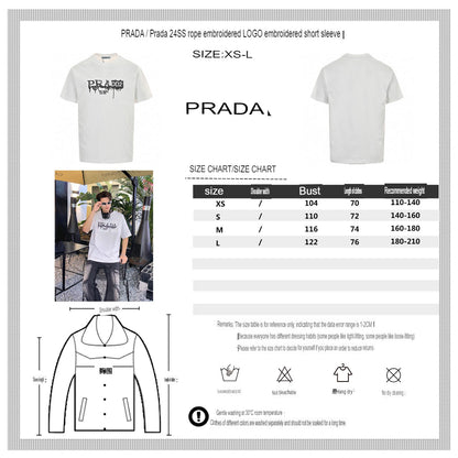 Prada Graphic Logo T-Shirt (White)