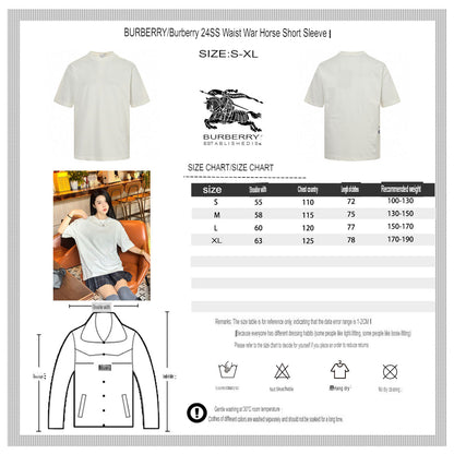 Burberry White Cotton T-Shirt