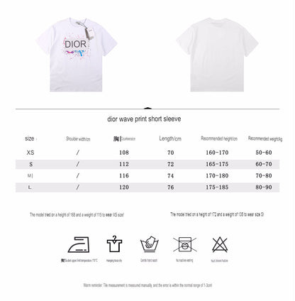 Dior Color Splash Graphic T-Shirt