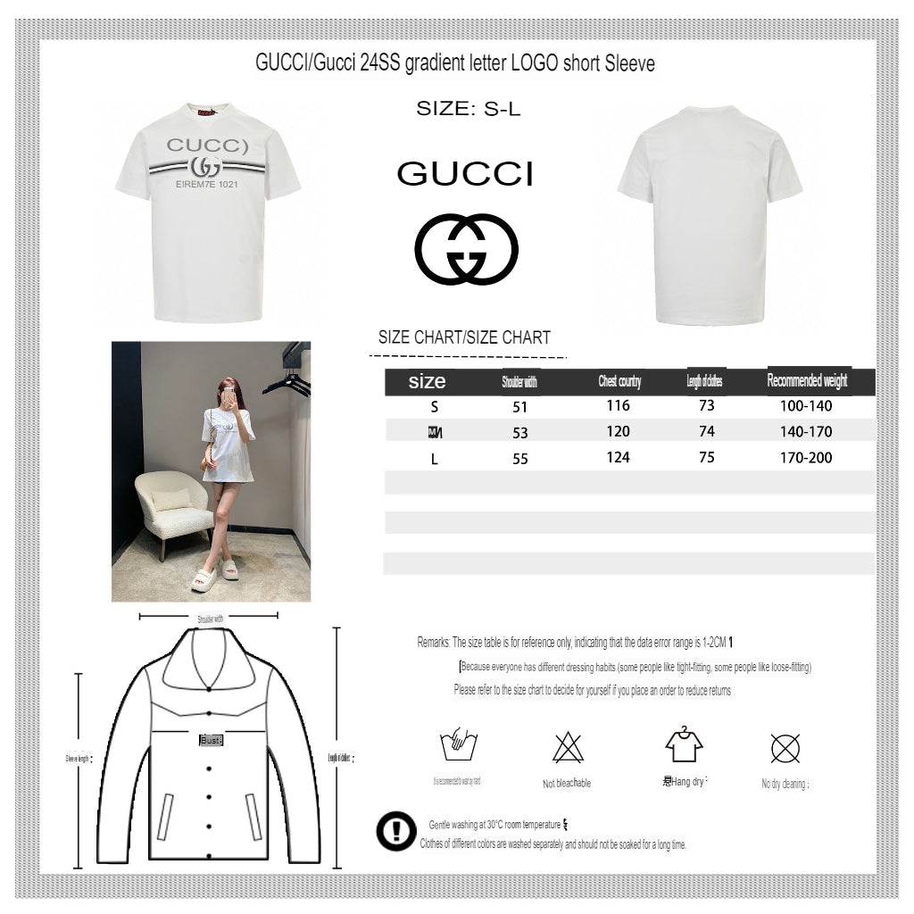 Gucci White T-Shirt with Firenze 1921 Logo