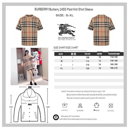 Burberry Beige Check T-Shirt