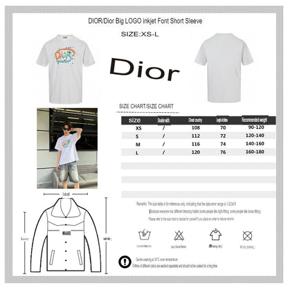 Dior Multicolor Logo White T-Shirt