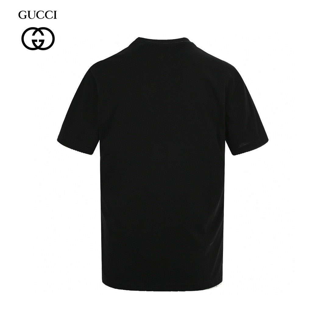 Gucci Black T-Shirt with Dragon Graphic