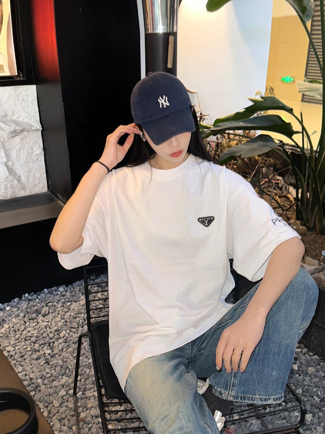 Prada Logo T-Shirt (White)