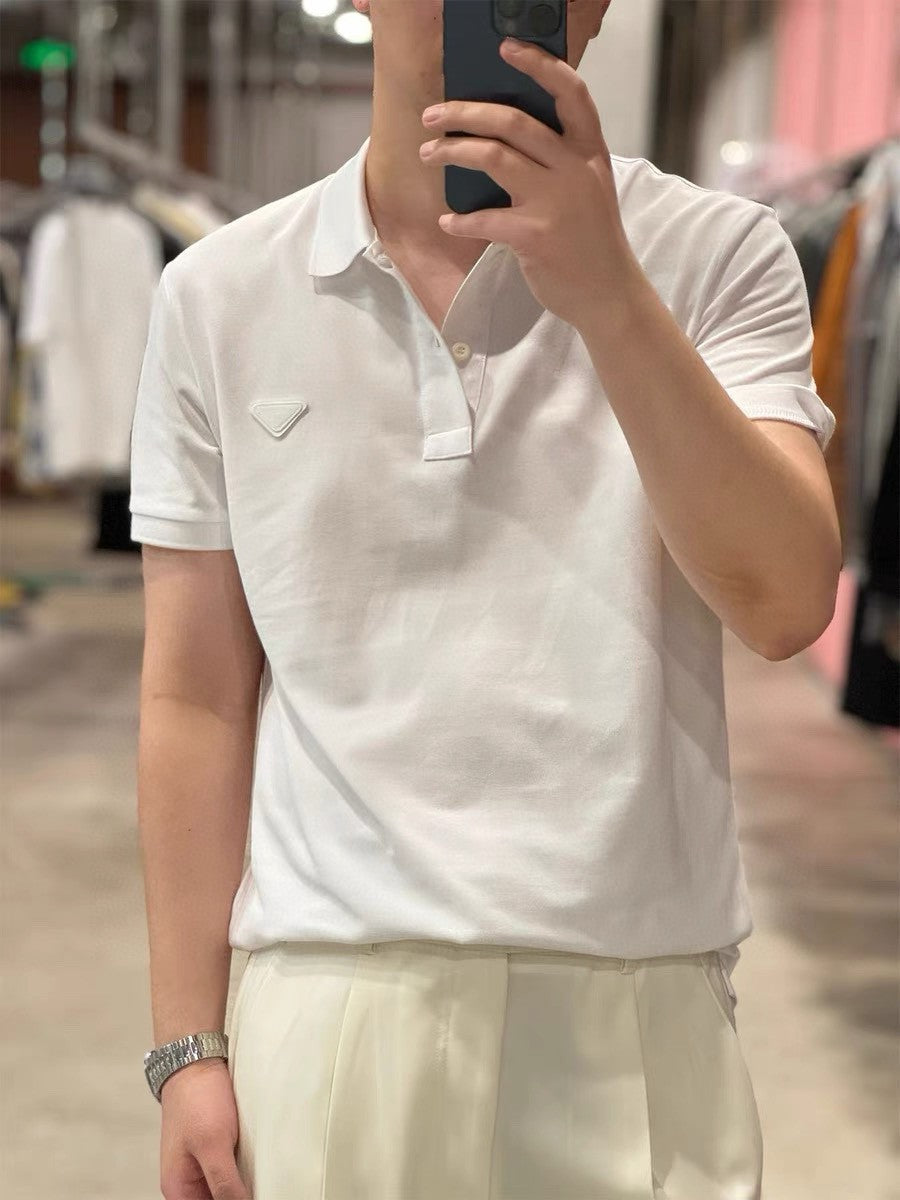 Prada Classic White Polo Shirt