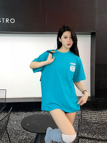 Loewe Teal Pocket Logo T-Shirt