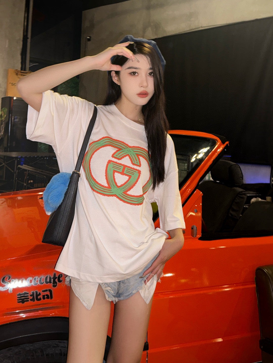 Gucci Multicolor Interlocking G Logo T-Shirt