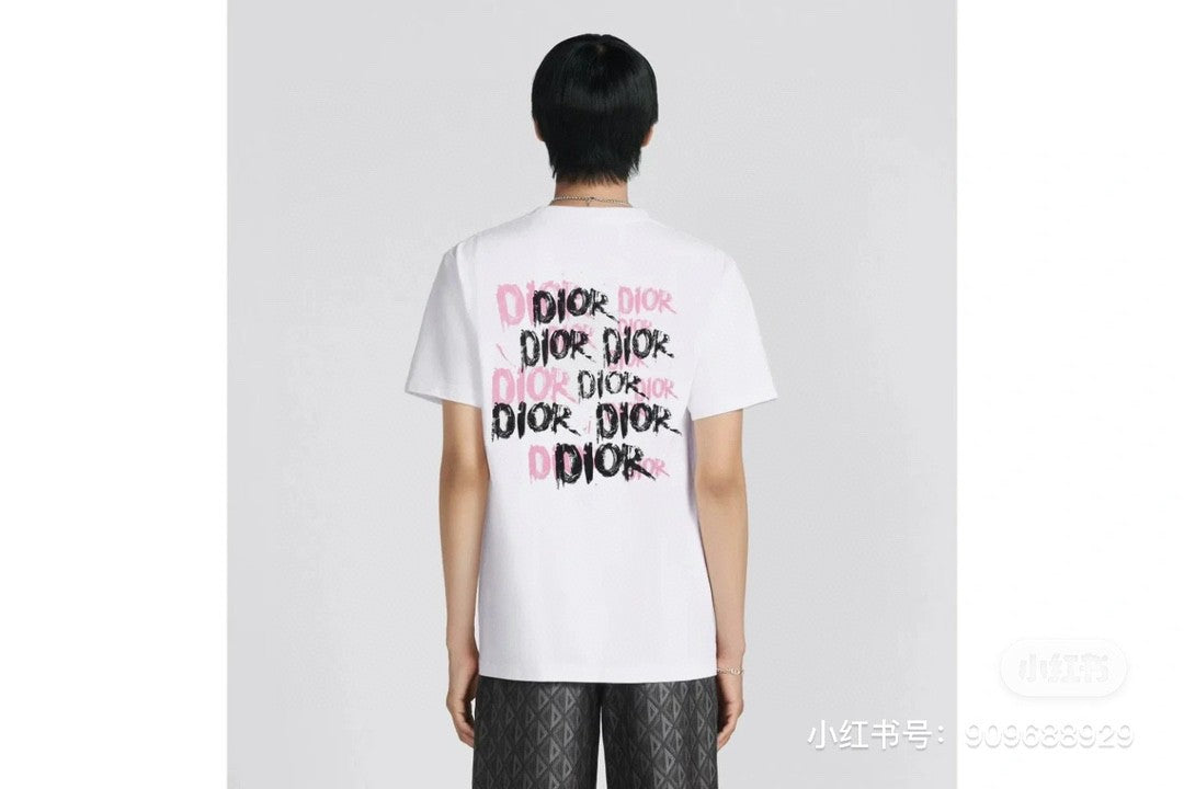 Dior Graffiti Logo T-Shirt in White