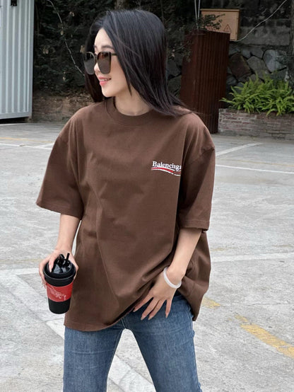 Balenciaga Political Campaign T-Shirt (Brown)