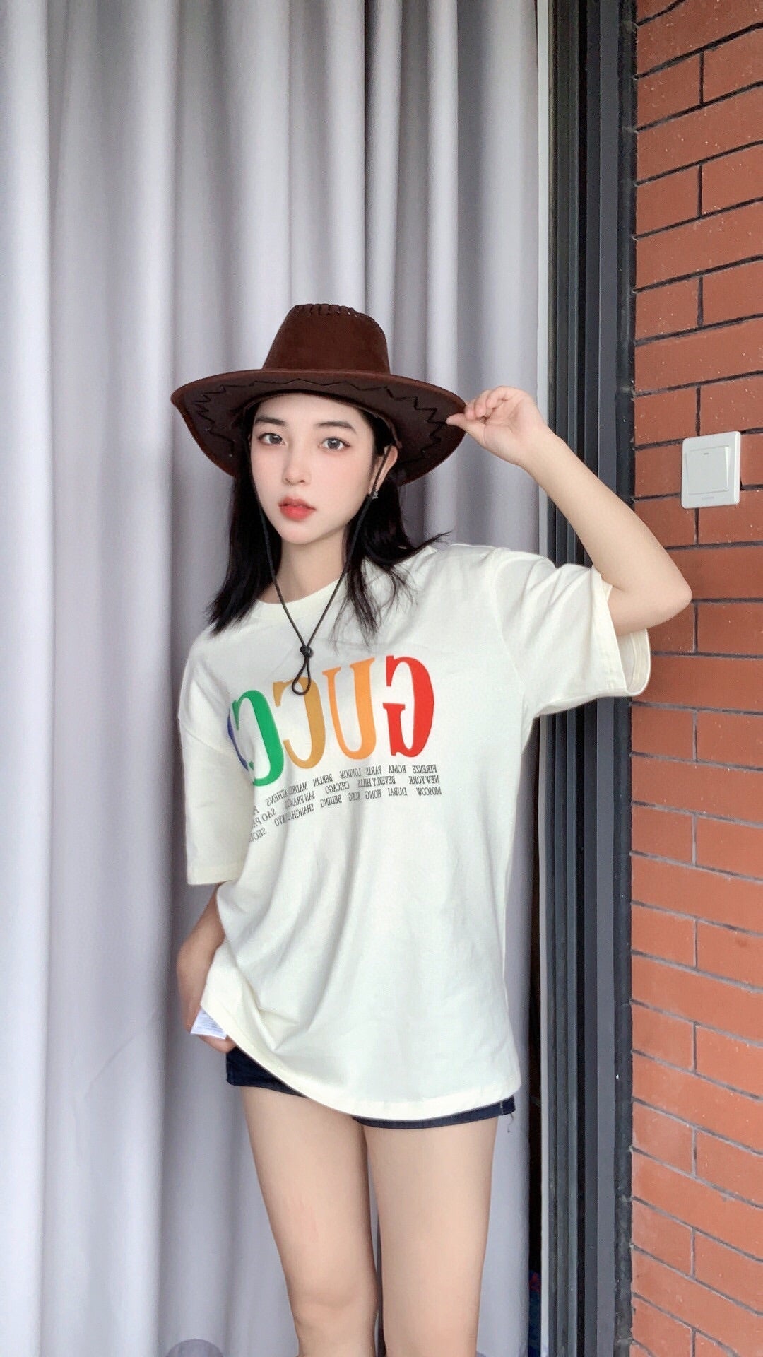 Gucci Cities Block Letter T-Shirt - White