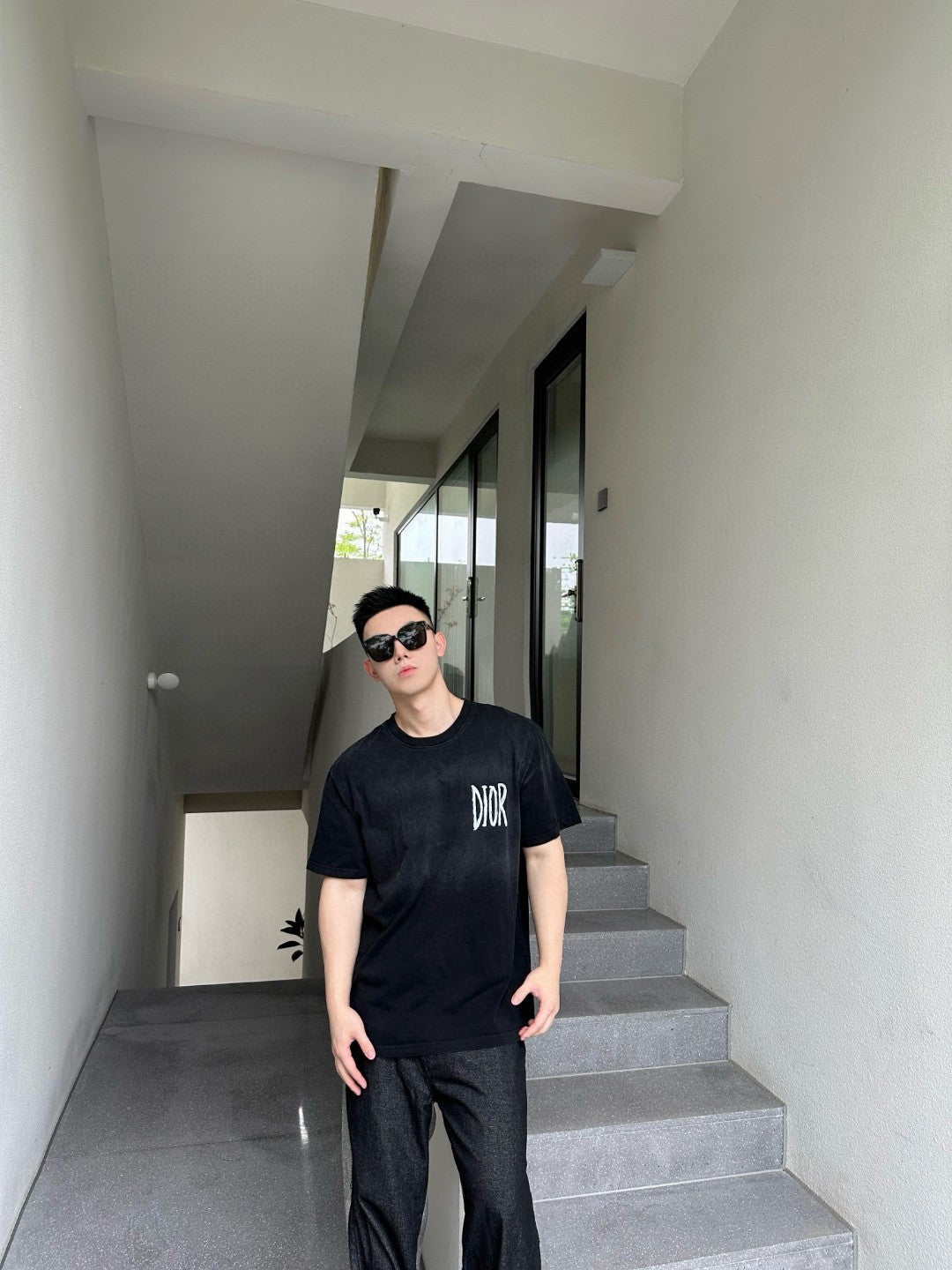 Dior Logo T-Shirt (Black)