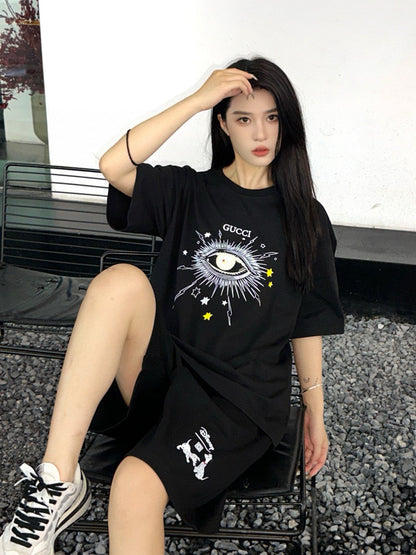 Gucci Mystical Eye Graphic Black T-Shirt