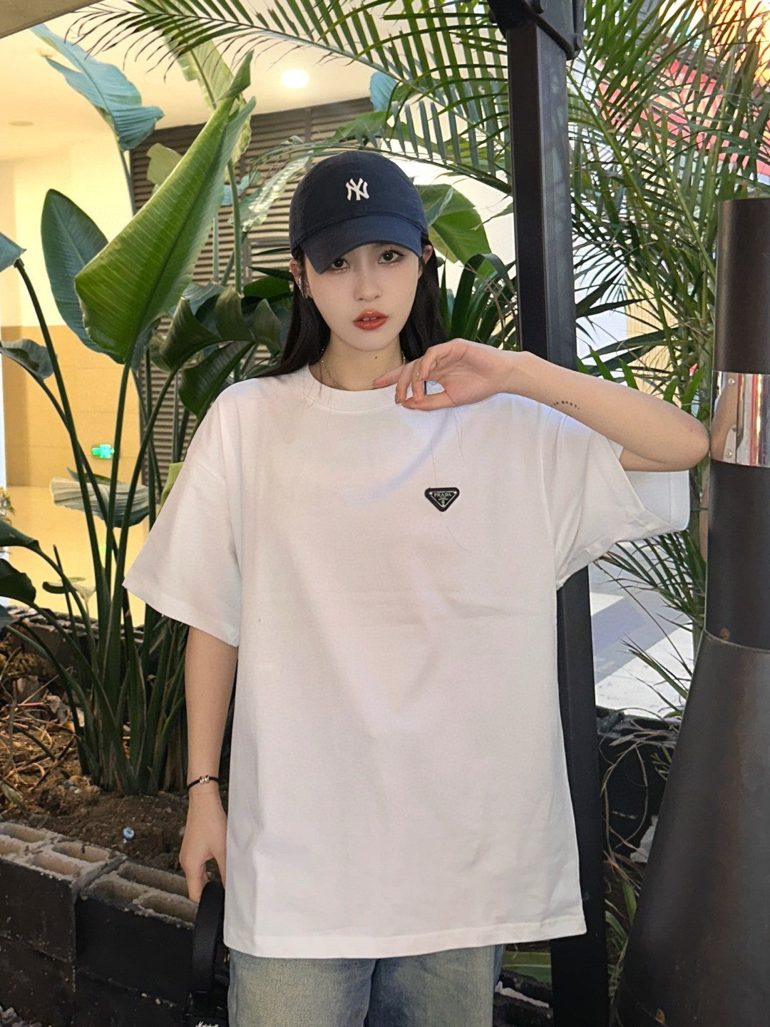 Prada Logo T-Shirt (White)