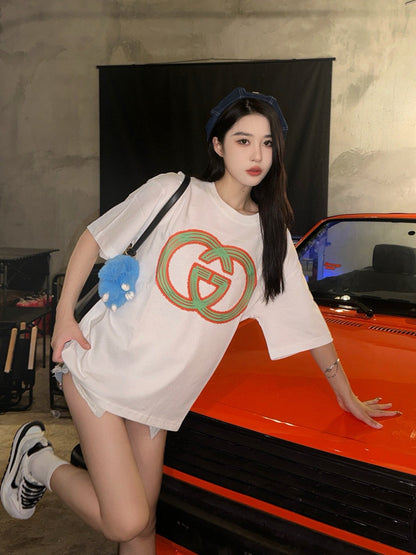 Gucci Multicolor Interlocking G Logo T-Shirt