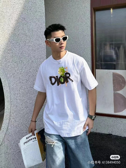 Dior Green Monster Graphic T-Shirt