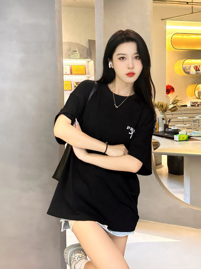 Prada Milano Logo Black T-Shirt