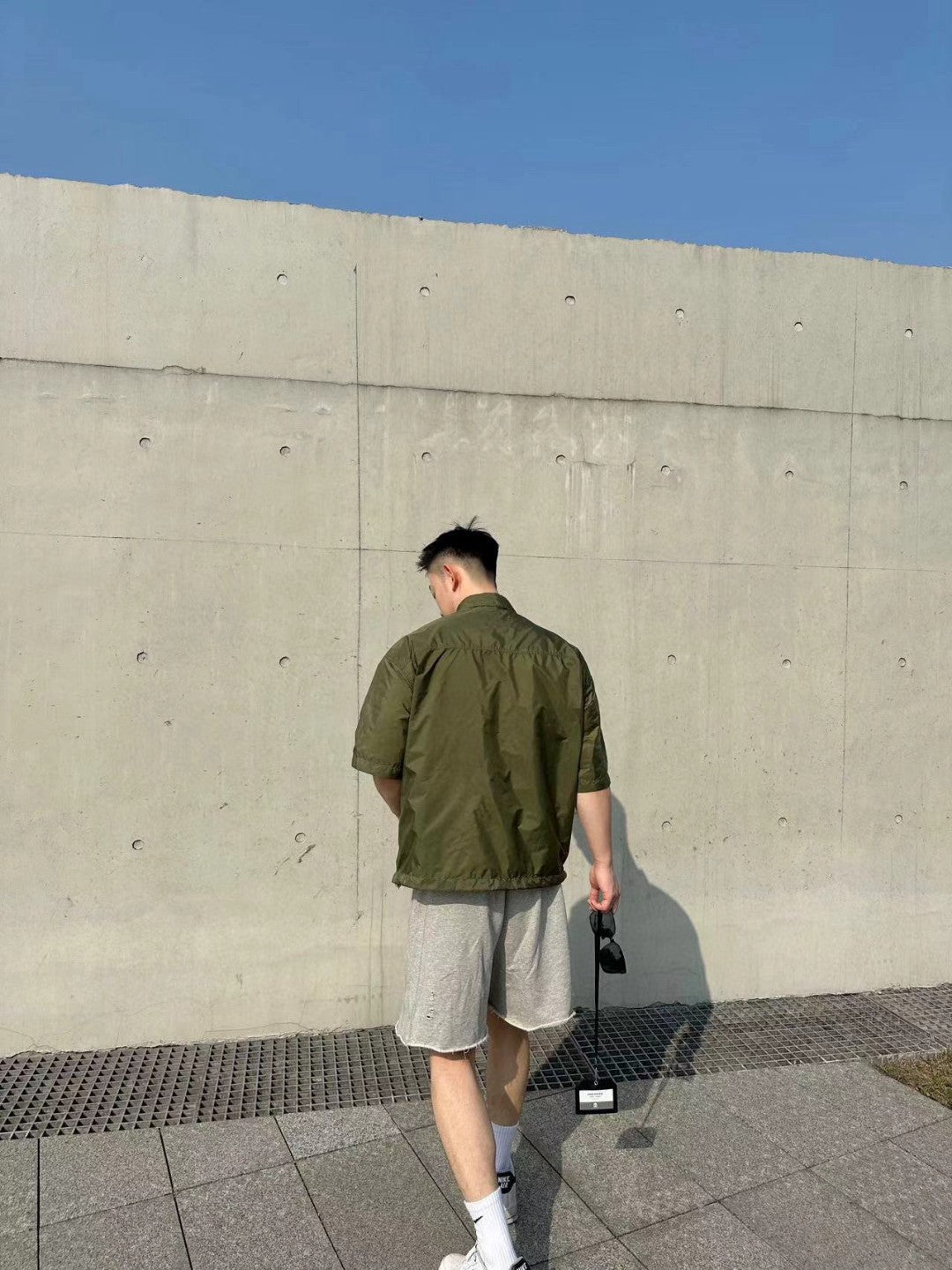 Prada Olive Green Short-Sleeve Jacket