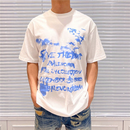 Balenciaga Save the Date White T-Shirt