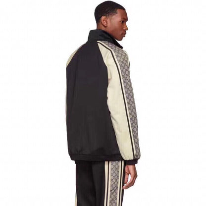 Gucci GG Supreme Stripe Track Jacket - Black