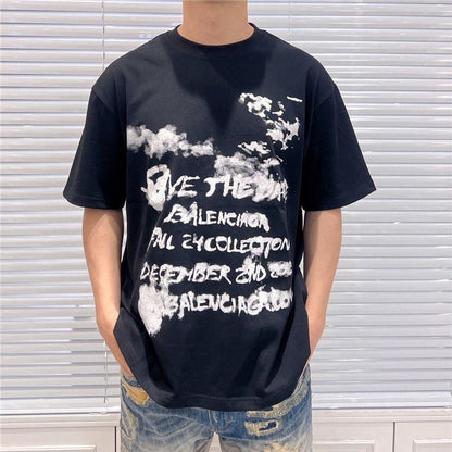 Balenciaga Save the Date Black T-Shirt