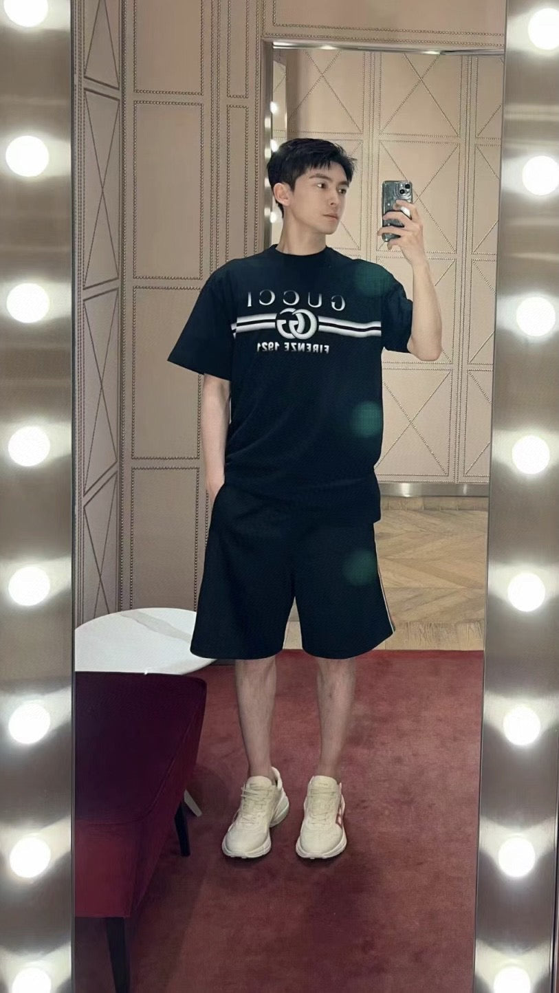 Gucci Black T-Shirt with Firenze 1921 Logo