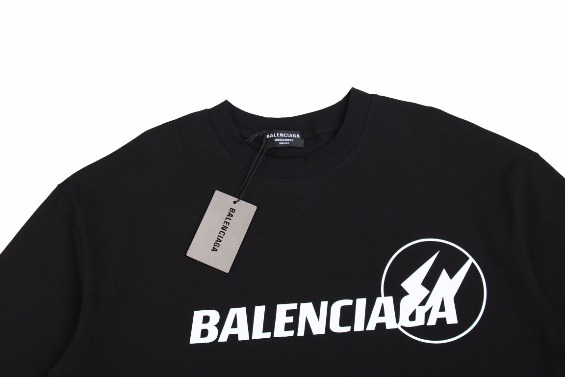 BALENCIAGA LOGO T-SHIRT BLACK