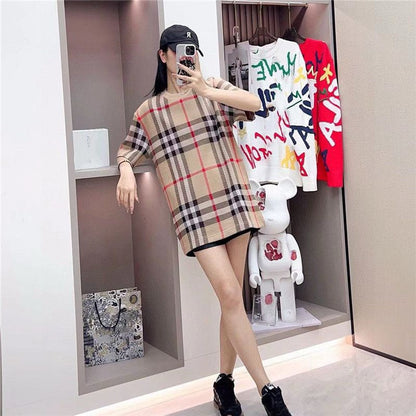 Burberry Beige Check T-Shirt