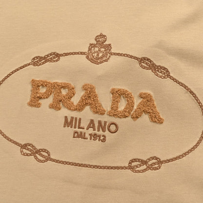 Prada Milano Beige Logo T-Shirt