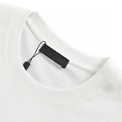 Prada T-Shirt - White with Subtle Branding