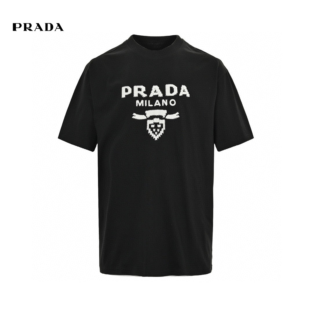 Prada Milano Black Emblem T-Shirt