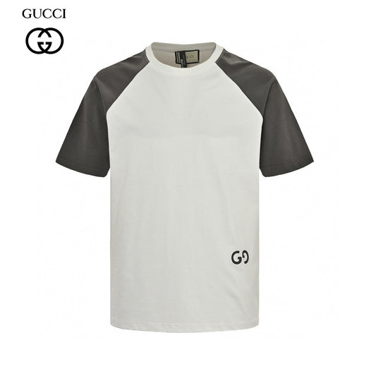 Gucci Two-Tone T-Shirt with GG Logo