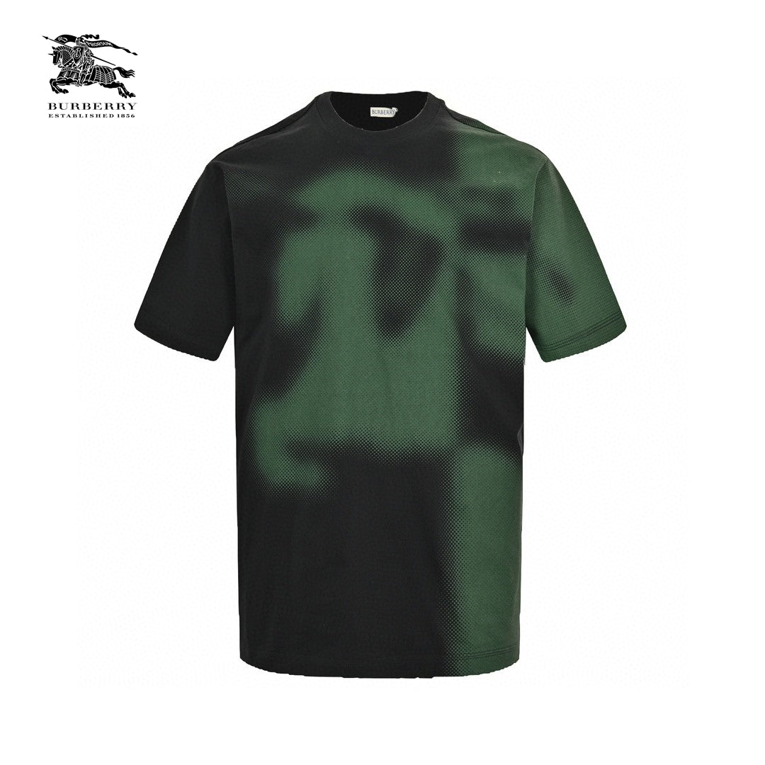 Burberry Gradient Equestrian Logo Green T-Shirt