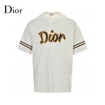 Dior White and Brown T-Shirt