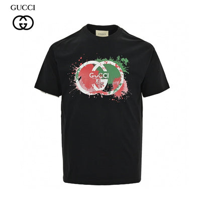 Gucci Splatter Logo T-Shirt (Black)