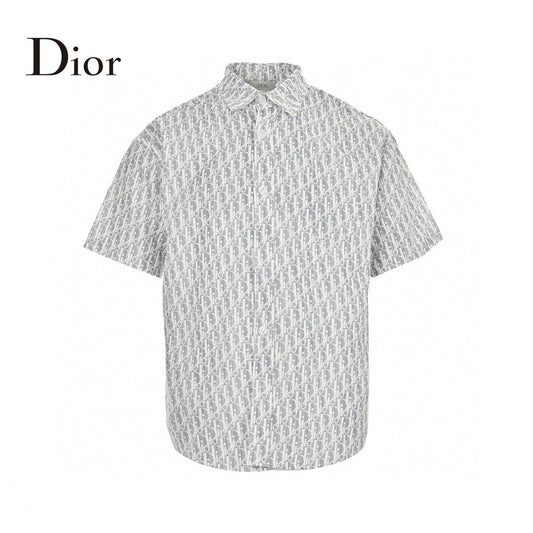 Dior Monogram Print Shirt (Gray)