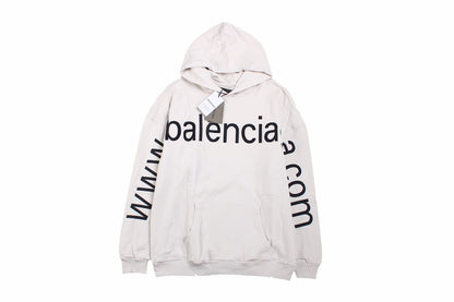 Balenciaga Off-White Oversized Hoodie