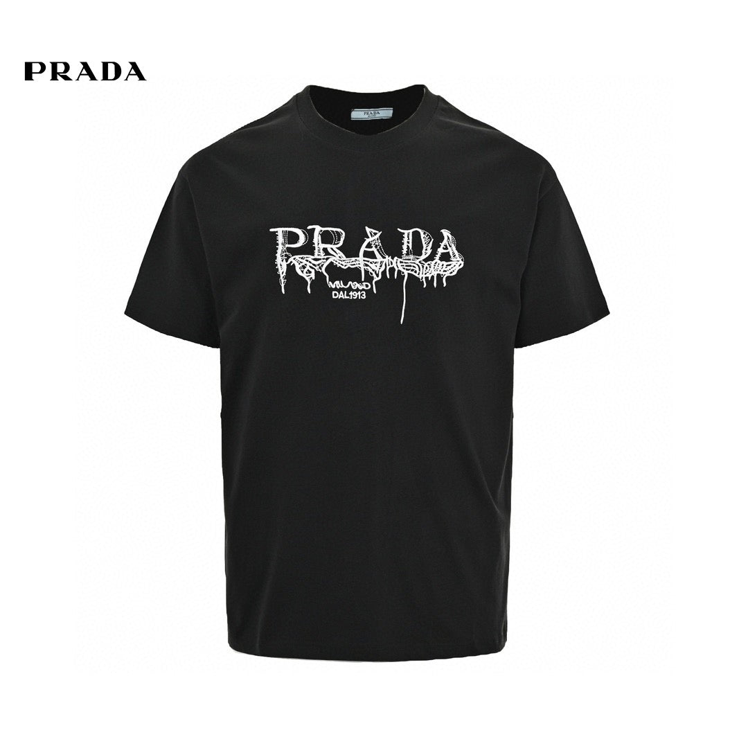 Prada Graphic Logo T-Shirt (Black)