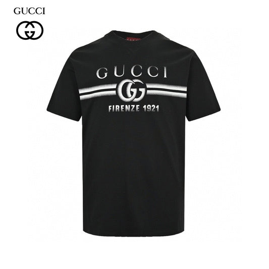 Gucci Black T-Shirt with Firenze 1921 Logo