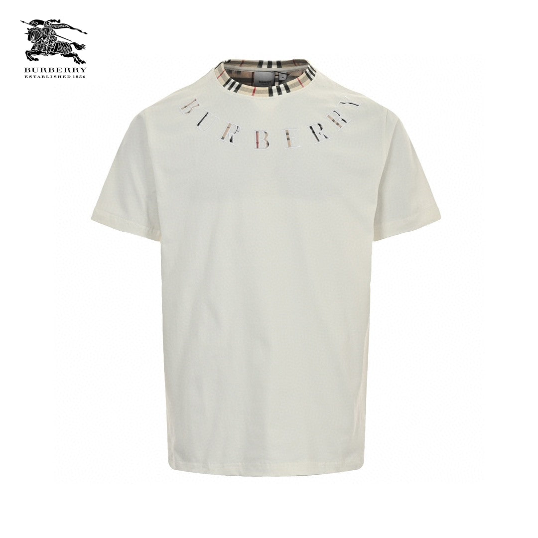 Burberry Embroidered Logo T-Shirt (White)