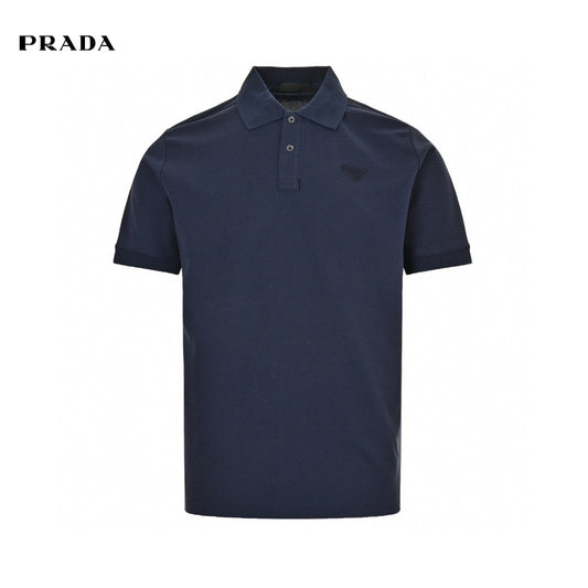 Prada Classic Navy Polo Shirt